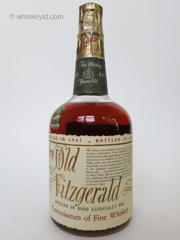 Very Old Fitzgerald 8 yr Bourbon, 1949 | whiskey id - identify vintage ...