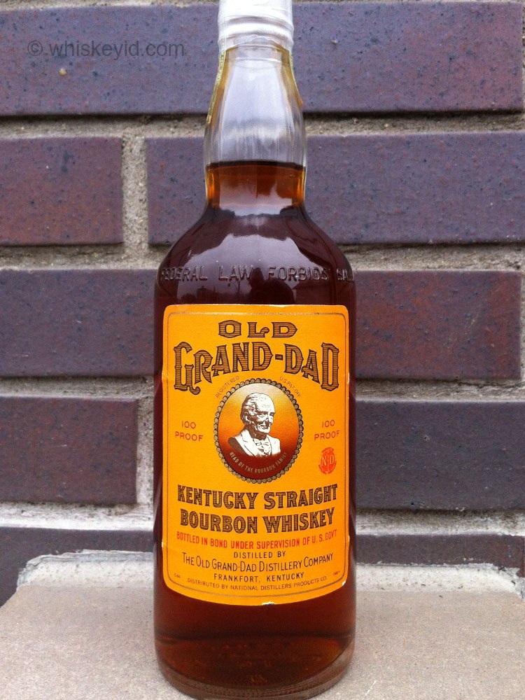 Old Grand Dad Bonded Bourbon 1964  whiskey id - identify vintage and  collectible bourbon and rye bottles