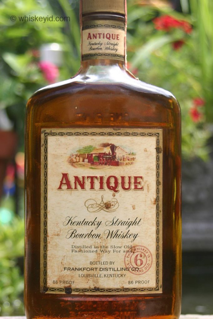 antique bourbon 6 year 1970 - front