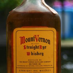 mount vernon rye whiskey 7 year 1958 - front