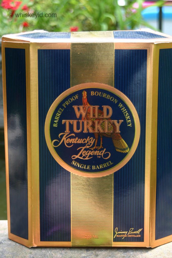wild turkey legend single barrel bourbon doughnut donut bottle - box