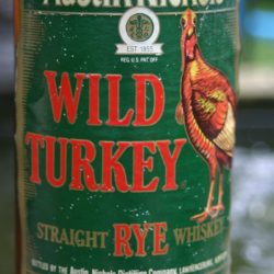 wild turkey rye whiskey christmas bottle 1992 - front label