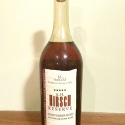 a.h. hirsch 16 year bourbon humidor bottle - front
