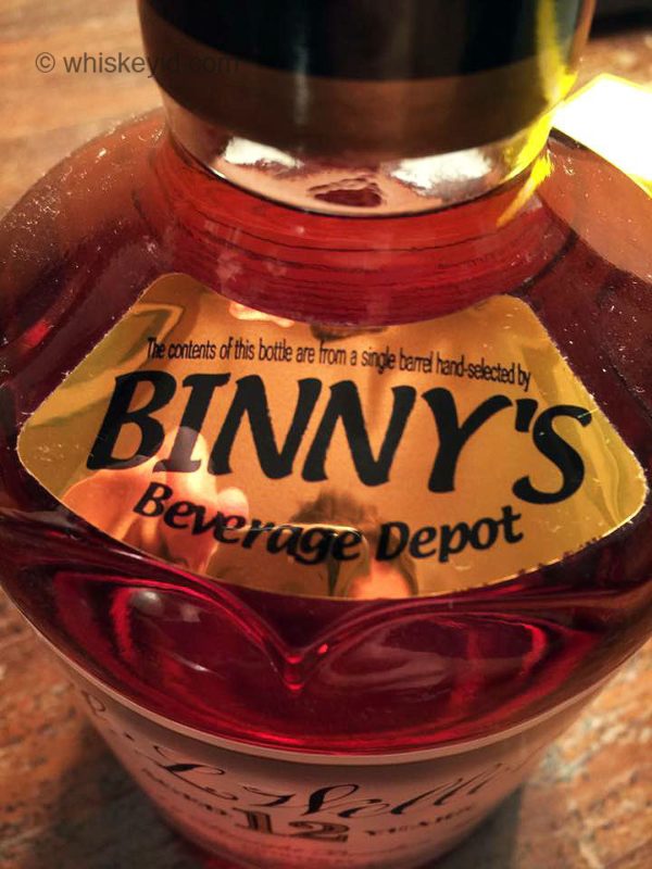 binnys_weller_12_single_barrel_2004_top_label whiskey id identify