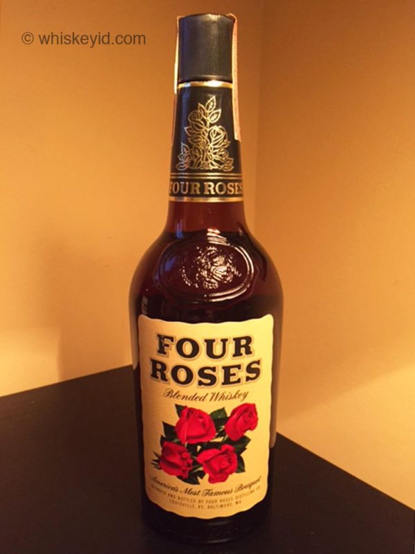 four_roses_blended_whiskey_1960_front whiskey id identify vintage