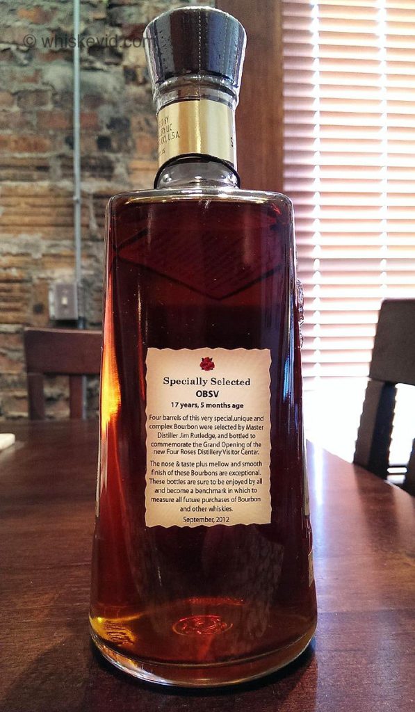 four roses gift shop 17 year obsv - side