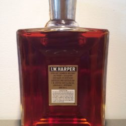 i.w. harper bonded bourbon decanter 1960 - back