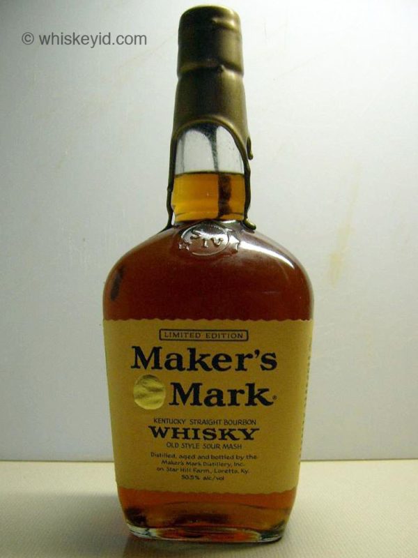 makers_mark_gold_label_limited_edition_1989_front whiskey id identify vintage and