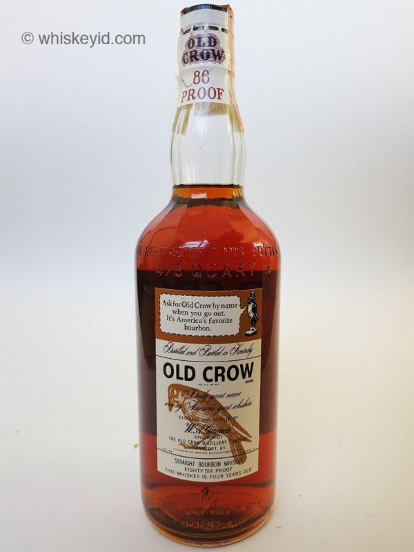 old_crow_86pf_1964_back whiskey id identify vintage and collectible