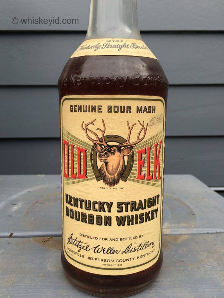 old elk bourbon with pourer