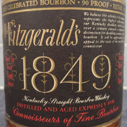 old_fitzgerald_1849_90_proof_bourbon_quart_1975_front_label