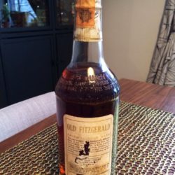 old fitzgerald 6 year bourbon bonded 86 proof export 1960 back