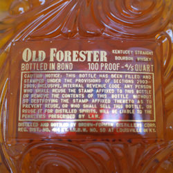 old_forester_bonded_bourbon_decanter_1948-1952_back_label