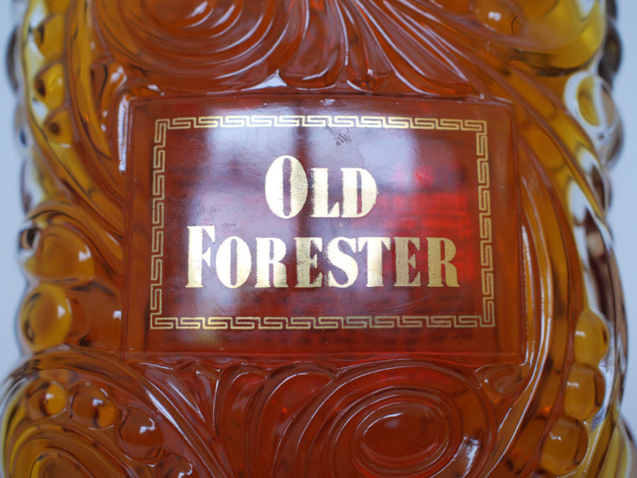 old_forester_bonded_bourbon_decanter_19481952_front_label whiskey id