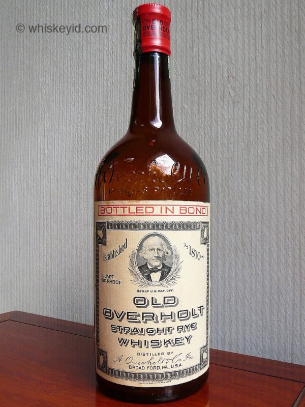old_overholt_bonded_1940_front whiskey id identify vintage and