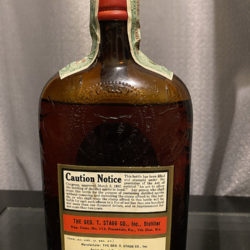 old_stagg_special_reserve_bourbon_supreme_19_year_bonded_medicinal_prohibiltion_1914-1933_back
