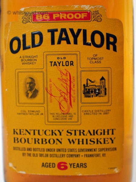 old_taylor_6_year_86_proof_375ml_1986_front_label | whiskey id ...