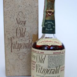 very old fitzgerald bourbon 1958 half pint with box