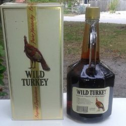 wild turkey 8 year 101 proof bourbon handle 1989 back