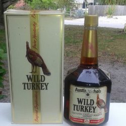 wild turkey 8 year 101 proof bourbon handle 1989 front