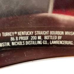 wild_turkey_bourbon_flask_bottle_200ml_early_1980s_back_label