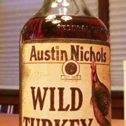 wild turkey straight maryland rye whiskey 1952 - front