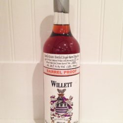 willett 17 year bourbon barrel 1598 - front
